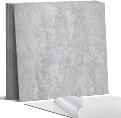 Coloray Wandpanelen Zelfklevend - Natuurlijke steenstructuur Zelfklevende Wandpanelen - 50 cm x 50 cm - Grijs Wandpaneel PVC - 4 stuks - Texturen Wandpanelen Zelfklevend - Keuken Wandpanelen - Wandpanelen Badkamer
