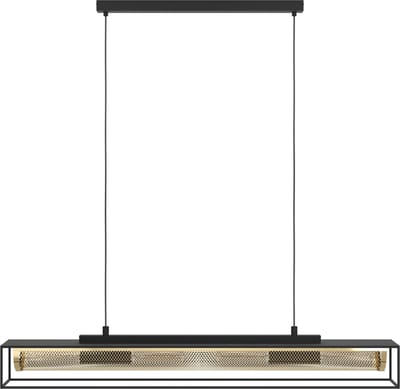 EGLO Nohales Hanglamp - E27 - 112 cm - Zwart|Goud - Staal