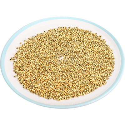 6000 PIÈCES 4,5 mm Strass Tout Plaqué Or Diamant Acrylique Jaune pour Mariage DIY Décoration Ongles Beauté