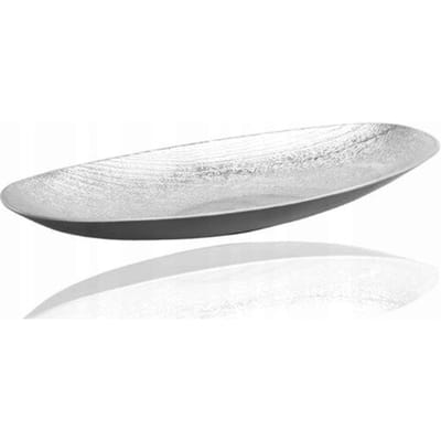 Westwings Ovalen Decoratieve Zilveren Schaal 16x40x5cm