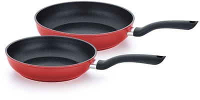 Fissler Cenit® Red - Rode Koekenpan Set - 24 & 28 cm – Lichtgewicht Aluminium
