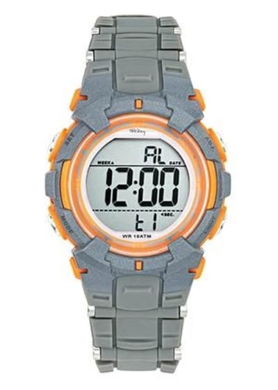 Tekday-Digitaal horloge-Grijze Silicone band-waterdicht-sporten/zwemmen-36MM-Sportief