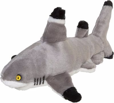 Nature Planet Zwartpun trifhaai - pluche knuffel dier - 30 cm - Haaien knuffels