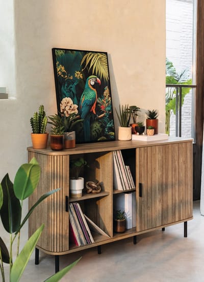 Atmosphera Colva 2D Dressoir - 140x40x81cm - Bruin