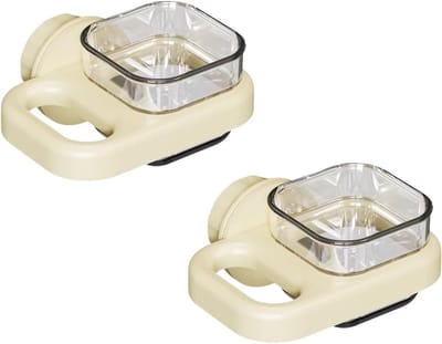 Voederbakken voor vogels - 2 stuks kunststof voeder- en watercontainers, accessoires voor papegaaien, conures en parkieten
