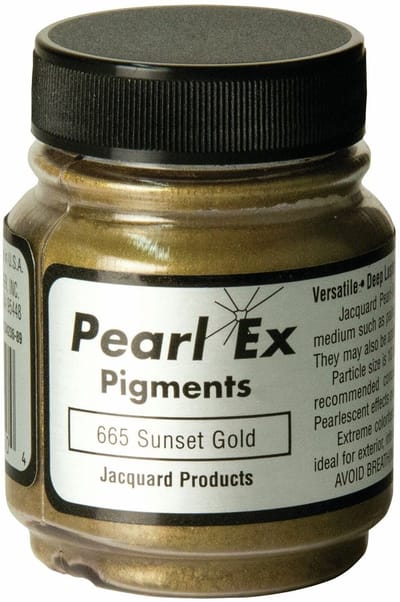 Jacquard pigment poeder speelgoed Pearl Ex 21 gr diep goud creatief.