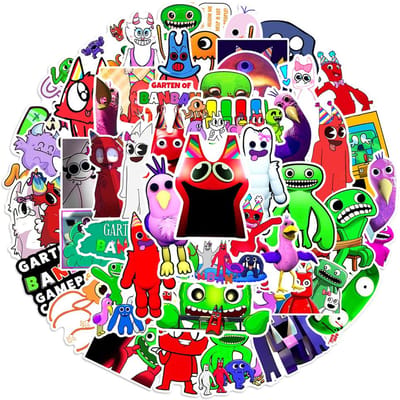 50-delige Garden of Banban-sticker, waterdichte sticker voor computer, skateboard, laptop, waterfles, sticker, bagage, notebook, tiener, volwassenen red