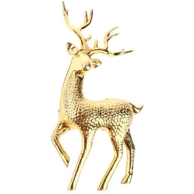 1PC Artificiel Noël Simulation Cerf Sika Renne Conte de Fées Jardin Accessoires Statue Maison Élan Meuble Gâteau Décoration