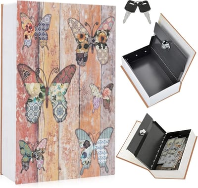 Boekenkluis Cijferslot - Opbergboek - Waardevolle Spullen - Authentiek Boekdesign - 18 x 11.5 x 5.5 cm - Meerkleurig