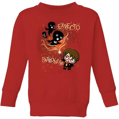 Harry Potter Kids Expecto Patronum Kids' Sweatshirt - Red - 98/104 (3-4 jaar)