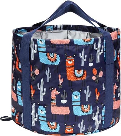 Opvouwbare Voetenbad voor Thuis en Reizen, Draagbare Wateremmer voor Kamperen, Vissen en Ontspanning, Blauw