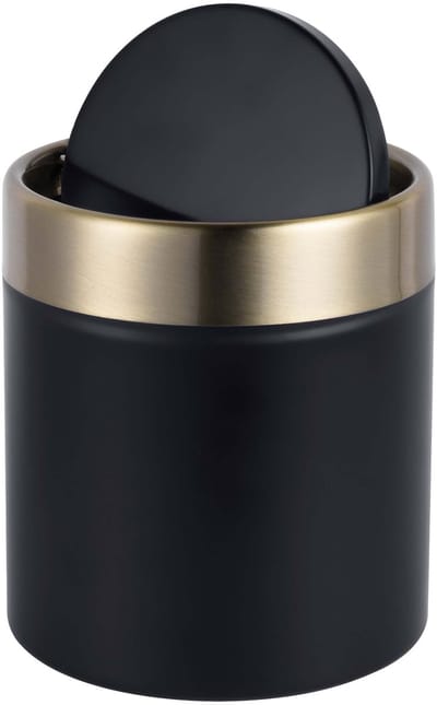 Tafelprullenbak - 1,5 l - zwart-goud