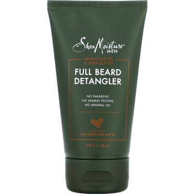 SheaMoisture, Démêlant pour barbe complète pour homme, huile de maracuja, beurre de karité, 113 ml (1,18 ml) gray