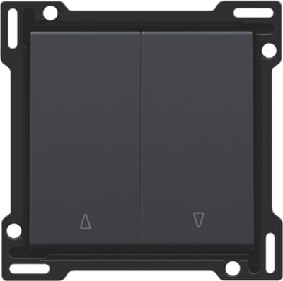 Niko - Centraalplaat rolluikdrukknop anthracite - 122-65914