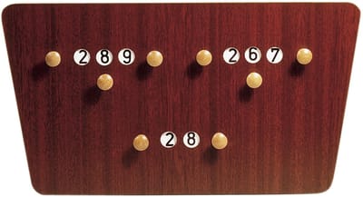 Buffalo scorebord biljart X2 (62x33cm)
