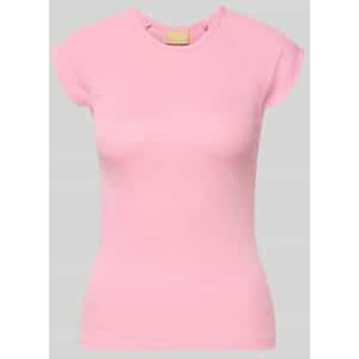 Slim fit T-shirt met ronde hals model 'Star'