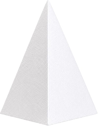 Piepschuim vormen - piramide - 1x - H40 x D17 cm - styropor hobby / DIY vorm - basis knutselfiguren