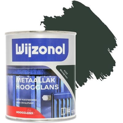 Wijzonol metaallak hoogglans - 9325 - Woudgroen - 750 ml - Roestwerend - Verfhal.nl