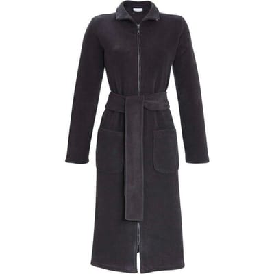 Grijze fleece badjas Ringella - Grijs - Maat - 38