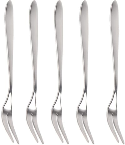 Dailygoods- Serveervork Duurzaam - Dessertvorken - Lange Steel - Slijtvast - Comfortabele Handgreep - Geschikt voor Feesten - Fruitvork