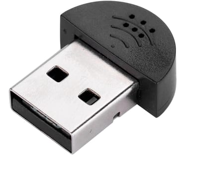 Dailygoody - USB-microfoon - Draagbare noise-canceling microfoon - 360 graden opname - Zwart - Plug & play voor Skype - Geschikt voor laptop/pc