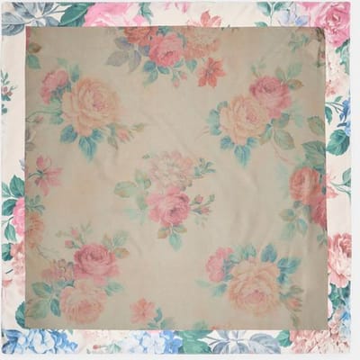 Stradivarius Sjaal met grote bloemen  Pastelroze OS