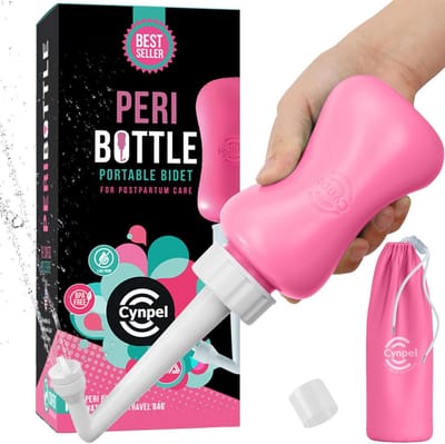 Cynpel Draagbare Bidet 350ml Roze kopen | Peri fles voor intieme hygiëne, zwangerschap en ziekenhuis