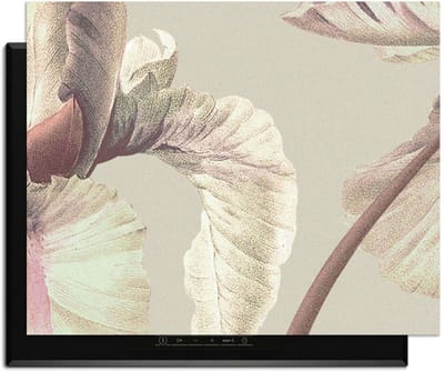 KitchenArt - Blush Iris – Inductie Beschermer - 76x51.5 cm - Kookplaat Beschermer - Luxe Afdekplaat Inductieplaat - Anti-slip & Oprolbaar - Beschermmat Inductiekookplaat