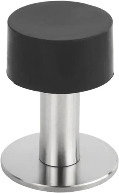 Deurstops - Deurbeslag - Deuren Dempen - Nagelvrij Montage - 120 mm - Zilver