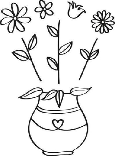 Stempel - Marianne Design quilling clear stamp flowers - 1 stuk