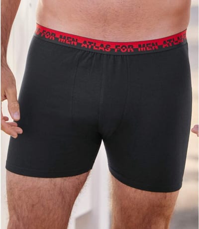 ATLAS FOR MEN - Set van 6 comfortabele boxershorts - Heren - Verkrijgbaar in grote maten - L