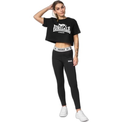 Lonsdale London Gutch Common T-shirt zwart XXL Katoen Dames - Basics, Casual wear, Street wear
