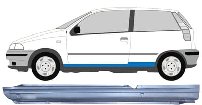 Volledige dorpel voor Fiat Punto I 1993-1999 / Links