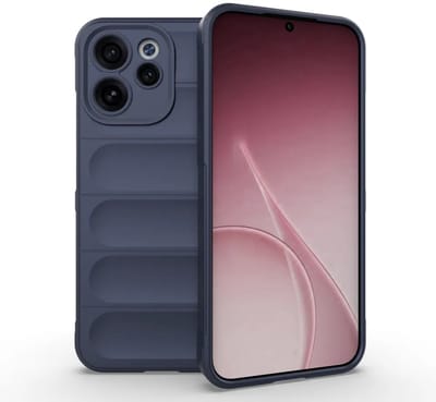 MobyDefend Hoesje - Geschikt voor Oppo Reno15 F / Oppo Reno15 FS - TPU Gripcase - Blauw