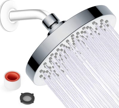 Azomor® Ronde regendouchekop met verstelbare hoek en zelfreinigend mondstuk