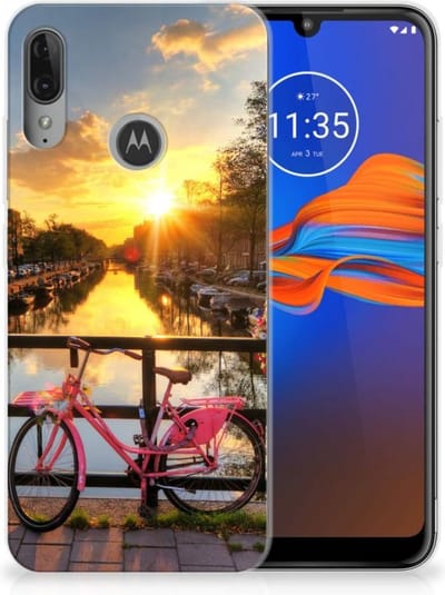 Motorola Moto E6 Plus Siliconen Back Cover Amsterdamse Grachten