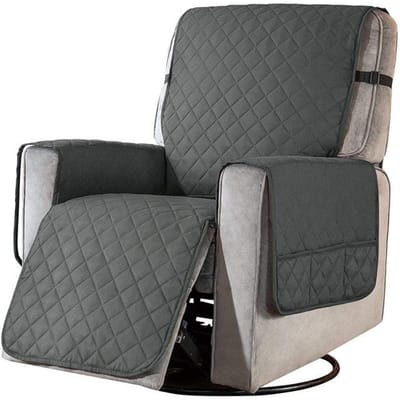 Housse de canapé pour inclinable S/L chien de compagnie enfants matelassé canapé tapis canapé serviette fauteuil housse de canapé anti-dérapant housse de canapé inclinable S gris foncé