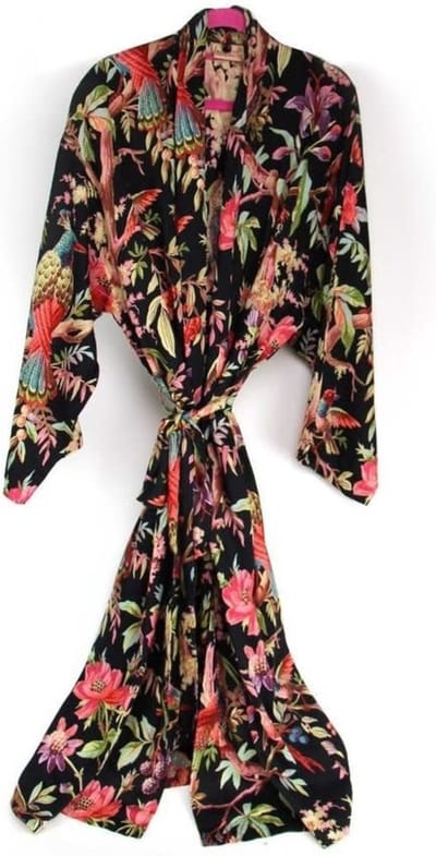 Imbarro Kimono Ochtendjas Royal Paradise zwart one size