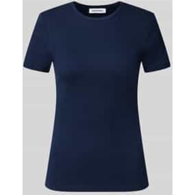 Slim fit t-shirt van elastische katoenmix