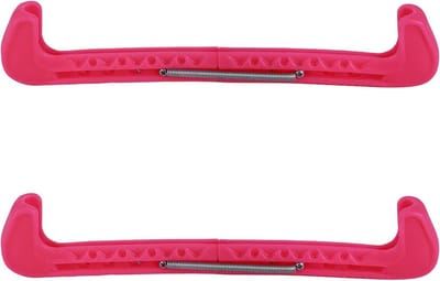 Verstelbare Schaatsbeschermers - 2 Stuks, Schaatsen Bescherming voor IJs- en Hockeyschoenen, Perfect voor Volwassenen en Kinderen (Roze)