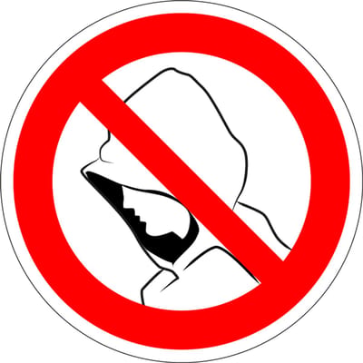 Verboden capuchon te dragen bord, kunststof 100 mm
