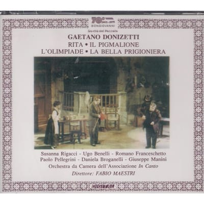 CD DONIZETTI, G. - Rita-Comp Opera/Scènes uit Be Non Japan Klassiek Gebruikt black