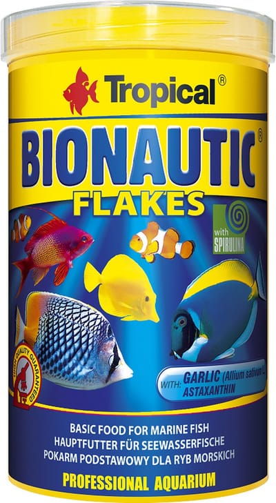 Tropical Bionautic Vlokken 1 Liter - Aquarium vlokvoer - Zeewater visvoer