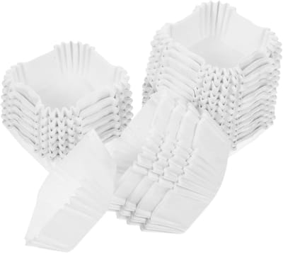 Vierkante Muffinbekers 2000 stuks - Oliebestendig - Voedselkwaliteit Papier - Geschikt voor Bakken, Feesten en Zoete Gebakjes - Voor Muffins, Cupcakes en Kleine Desserts - 6x6x2.5cm
