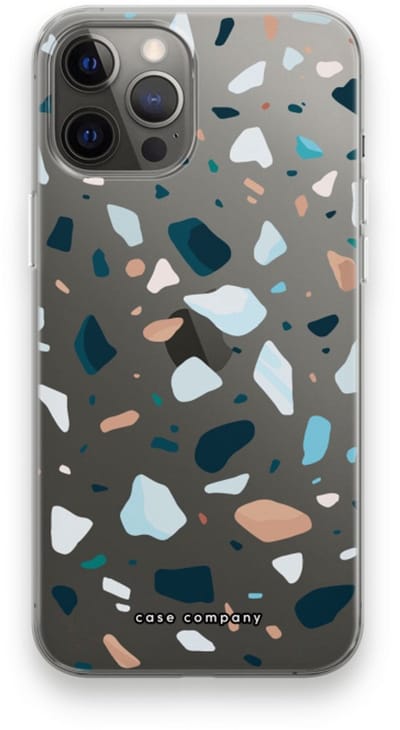 Case Company® - Hoesje geschikt voor iPhone 12 Pro Max hoesje - Terrazzo N°13 - Soft Cover Telefoonhoesje - Bescherming aan alle Kanten en Schermrand