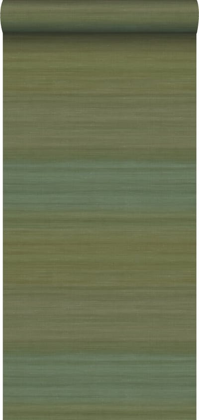 Origin Wallcoverings behang geweven structuur met kleurverloop mosgroen - 347752 - 0,53 x 10,05 m