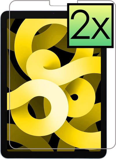Screenprotector - 2 Stuks - Geschikt voor Apple iPad Air 5 (2022) - 10.9 inch - 5e Generatie - M1 - Extra Sterk - Beschermglas - Gehard Glas - Tempered Glass - Screen Protector - Bescherm Cover