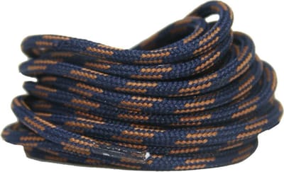 Wandel-/Bergschoen veters Donkerblauw/Bruin 90cm - Rond
