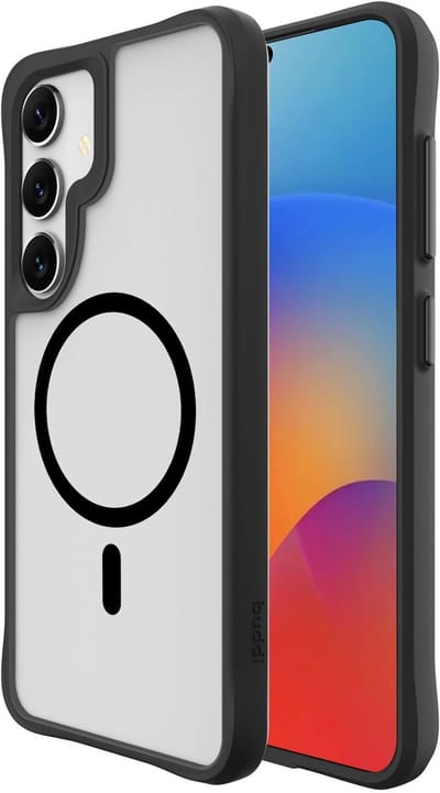 Buddi Hybrid - Hoesje Geschikt voor Samsung Galaxy S25 Plus / S24 Plus - Compatibel met MagSafe - Back Cover met Magneet - Magnetische Beschermhoes - Matte Zwart