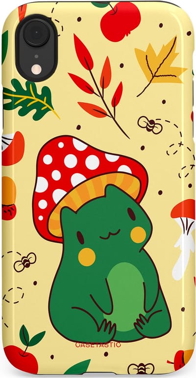 Casetastic Hoesje Geschikt voor Apple iPhone Xr - Stijlvolle Beschermende Duo-layer Case - Kwakende vriendjes